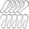 M5 1.97 inch Stainless Steel Carabiner Clips, Spring-Snap Hooks, for