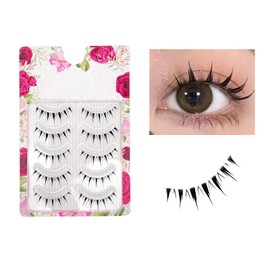 happykau False Eyelashes, 5 Pairs Natural False Eyelashes, Natural Eyelashes, Popular, Short Eyelashes, Actress Eyelashes, Thin Makeup, Lifestyle Makeup, Reusable Handmade False Eyelashes, DIY at Home