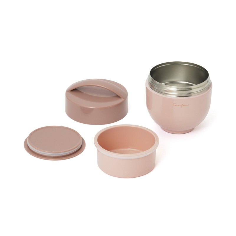 Francfranc Franc Logo Lunch Jar, 540ml, Pink