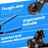 OURU 2 IN 1 Ratchet Pex Crimping Tool Cinch and