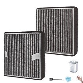 FRF105 Replacement Filters Compatible with Febreze OdorGrab FHT150W Air Cleaner, 2-Pack HEPA with Activated Carbon for Odor Reduction