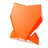 KTM OEM Orange Front Number Plate, A46008007000EB, Made of Highly