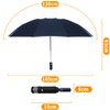 Poligono Windproof Umbrella, Large Pocket Umbrella for Men and Women,