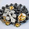 SUTANALE St. Michael the Archangel Catholic Rosary Necklace for Men,