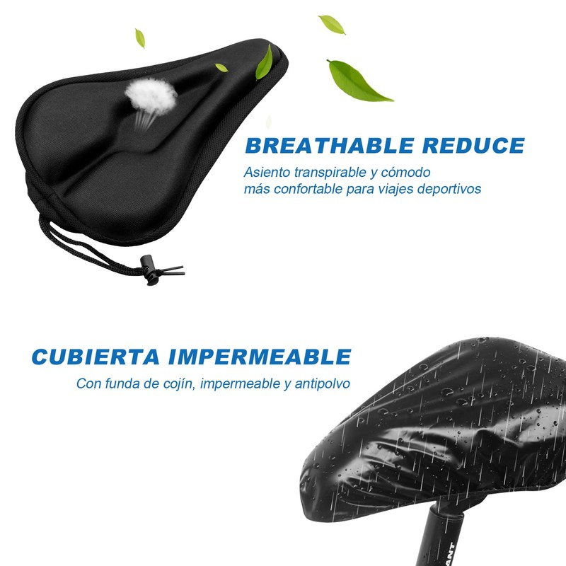 QICHEN Cojín para Asiento de Bicicleta,Funda para Asiento de Bicicleta