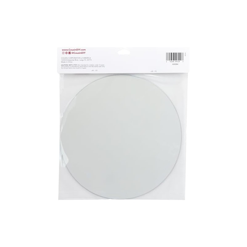 Round Glass Mirror, 7 inch Diameter