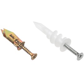 45 Sets of Plasterboard Fixing Screws,Self Drilling Drywall Screws and Drywall Anchors