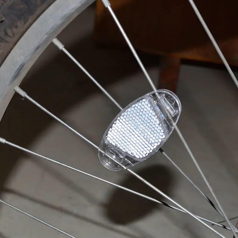 CALLYSONIC - Reflectors Bicycle Wheel, 4 Bicycle Reflectors, Bicycle Reflectors