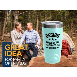 Design Major Teal Edition Viking Tumbler 20oz - Design Major by - Major College Student affairs Studying University Design Major