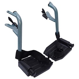 Escape Lite Wheelchair - Transit - Silver/Blue - Replacement Footrests