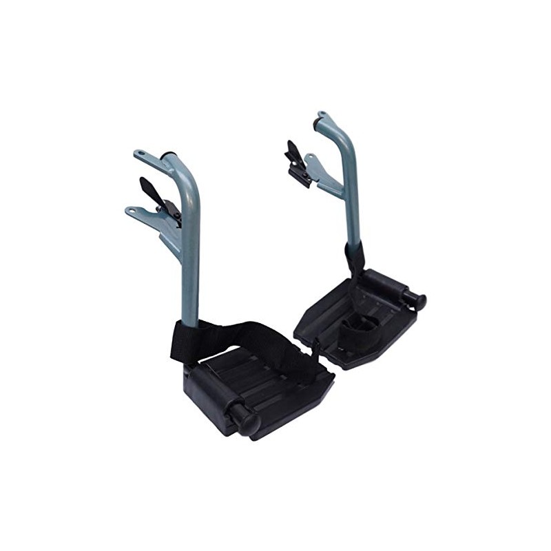 Escape Lite Wheelchair - Transit - Silver/Blue - Replacement Footrests
