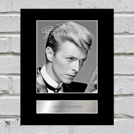 David Bowie Signed Mounted Photo Display