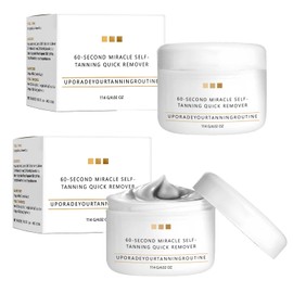 2Pcs Self Tan Remover,Purity Excel 60 Sec Self Tan Remover,Exfoliating Tan Eraser Body Scrub,Fast Erase Patches & Prep for Flawless Tan