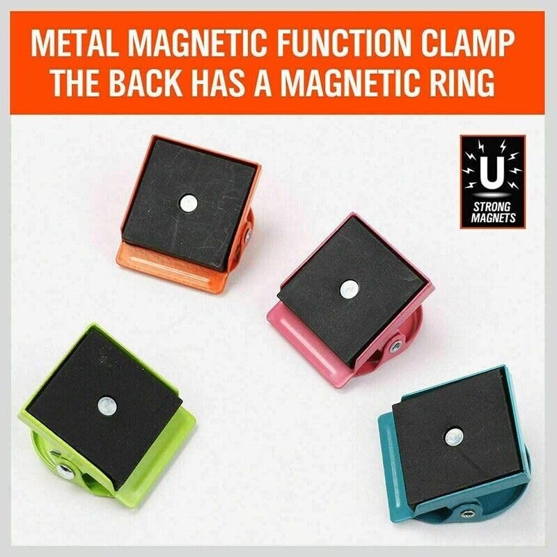 AIMALL 16PCS Strong Magnetic Clips, 1.38 x 1.18 Inch Metal