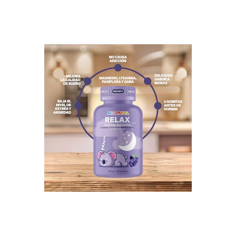 Migomita RELAX JUMBO Gomitas para Dormir para Niños y Adultos