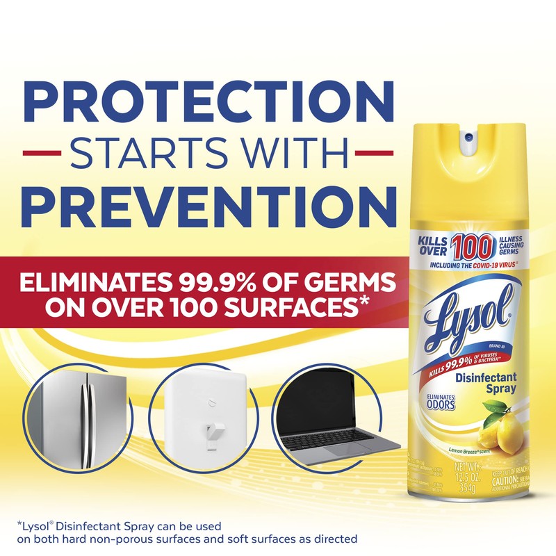 Lysol Disinfectant Spray, Sanitizing and Antibacterial Spray, For Disinfecting and