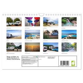 Mountains and Sea: a Vanlife Adventure in the West of Greece (Wall Calendar 2026 DIN A4 Landscape), CALVENDO Monthly Calendar: Our Most Beautiful Places in the West of Greece (CALVENDO Places)