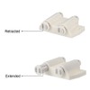 Sourcingmap Double Magnetic Touch Catch Latch Plastic PE White for