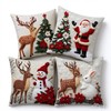 Christmas Throw Pillow Covers for Holiday Home Décor – 4-Piece