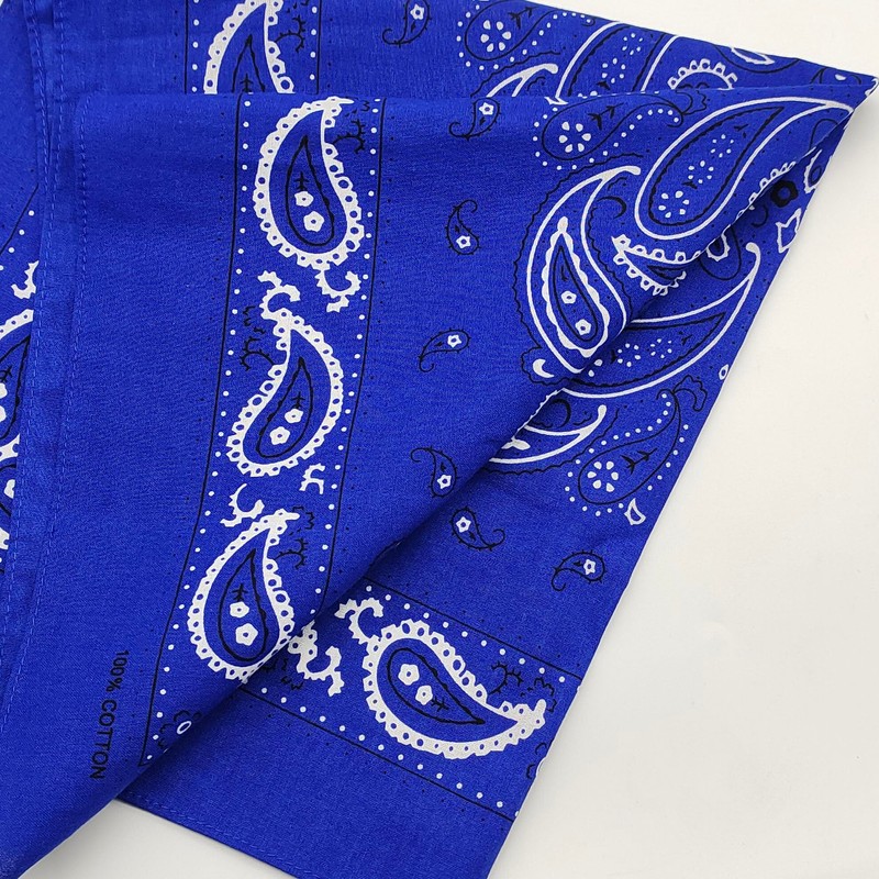 Trifong Bandana, Unisex, 100% Cotton, Cashew Nut Pattern, Paisley Handkerchief,