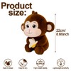 Monkey Plush Stuffed Animal Brown Monkey Teddy Soft Cuddly Plushies