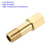 M METERXITY 2 Pack Extension Connector Pipe Fitting - Brass