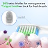 Toolsy 10 Pack Toothbrush Replacement Heads Compatible with Bitvae D2