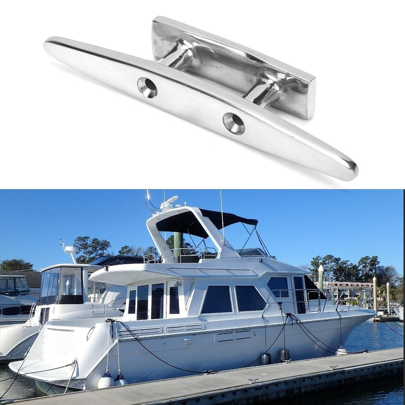 5in Boat Low Flat Cleat 316 Stainless Steel Marine Ship