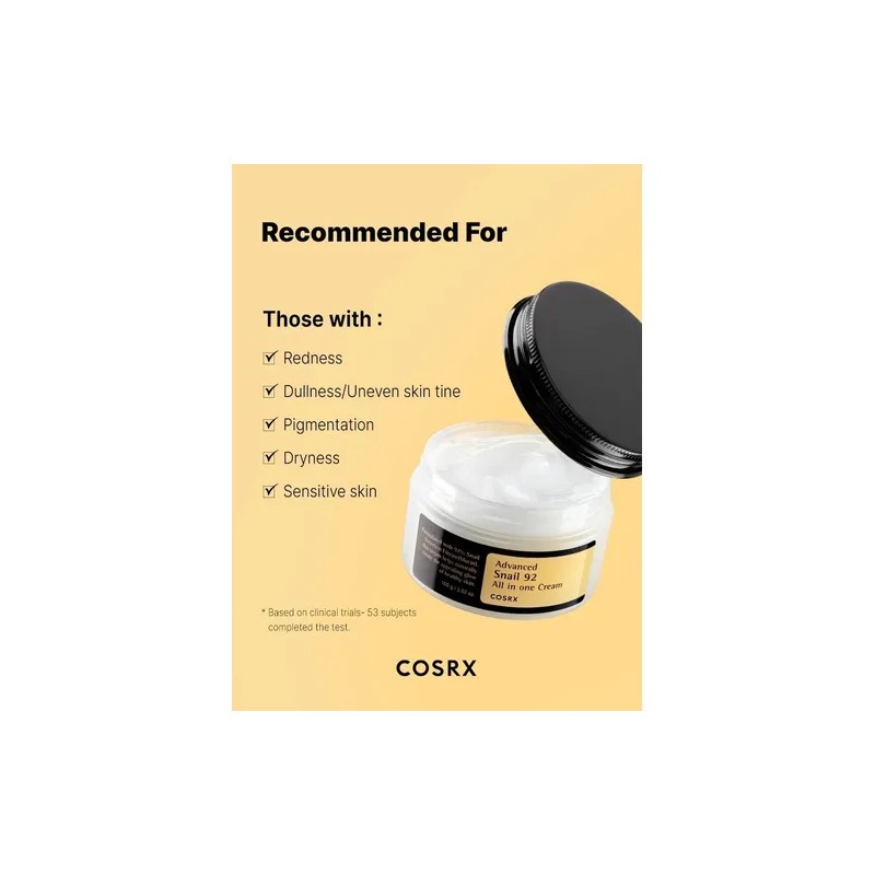 Crema Advanced Snail All In One Cosrx Hidratante 100ml100g Sensible