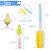 4PCS Baby Bottle Brush Set - Milk Bottle & Nipple
