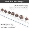 DND Dice,Hollow D&D Metal Dice,Dungeons and Dragons Dice Set with