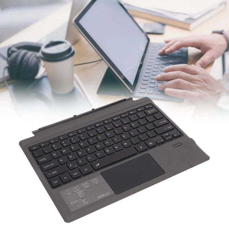 Bluetooth Wireless Keyboard with Touchpad Colorful Backlight Ultrathin Tablet Bluetooth