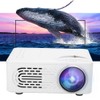 814 Mini Poratble Projector White Housedhold Projector 1080P Support for