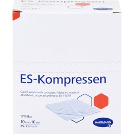 ES-KOMPRESSEN Sterile 10 x 10 cm 8-ply 25 x 2 pieces