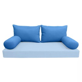 |SLIPCOVER ONLY| S2 Outdoor Bolster Backrest Pillow Covers Knife Edge Full AD102