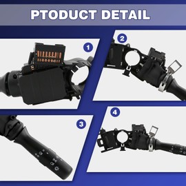 Techie Turn Signal Switch Universal Multifunction Indicator Lighting Stalk Steering Column 6253A0,841400H010 Compatible with Citroën Peugeot