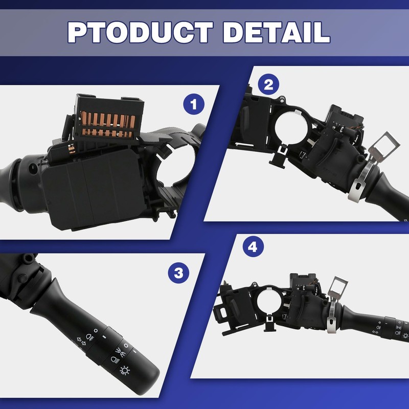 Techie Turn Signal Switch Universal Multifunction Indicator Lighting Stalk Steering