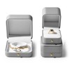 Oirlv H17901 Ring Case, 1 Piece, PU Leather, Portable, Mini,