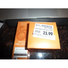 Avalon Organics Vitamin C Gel Cream Moisturizer 1.7 oz +VITAMIN C RADIENCE SERUM