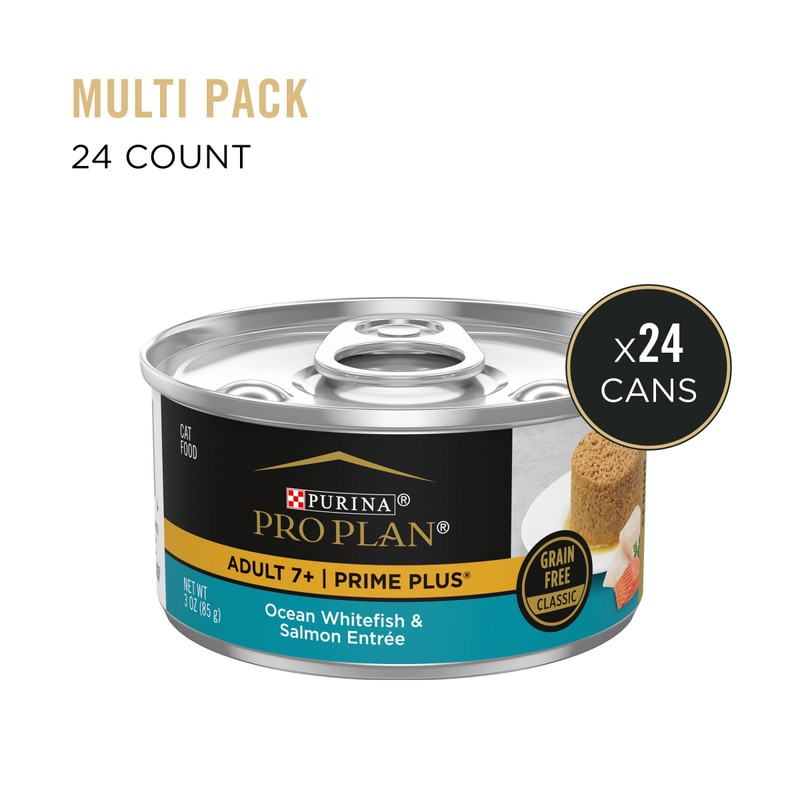 Purina Pro Plan Senior Cat Food Wet Pate, Ocean Whitefish