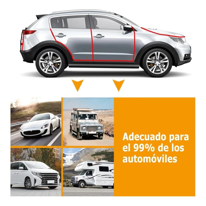 15m Cinta Protectora De Borde De Puerta Auto Sello Hule