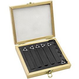 SENDUO 5/16" Indexable Carbide Turning Inserts Holder Set for Machining Lathes, 5 Pcs Set Metal Lathe Tools Inserts Bits with Carbide Inserts TCMT090204.
