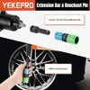 YEKEPRO Lug Nut Socket Set, 8 Size 1/2-Inch Drive Wheel