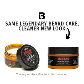 Live Bearded Beard Butter, 3 fl oz - Made in the USA - All-Natural Leave-in Conditioner and Softener with Shea | American Scent - Cedar, Vetiver, Bergamont