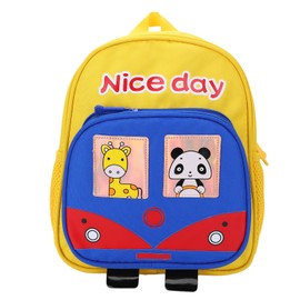 Kindergarten Backpack Kid Book Bag Elementary School Baby Kids Cartoon BackpackYellow