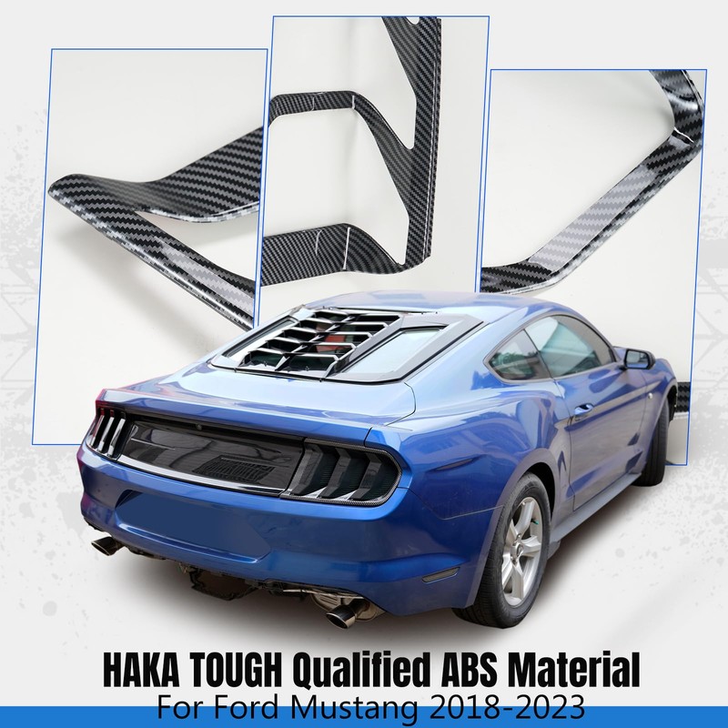 HAKA TOUGH Tail Light Lamp Cover Frame for Ford Mustang