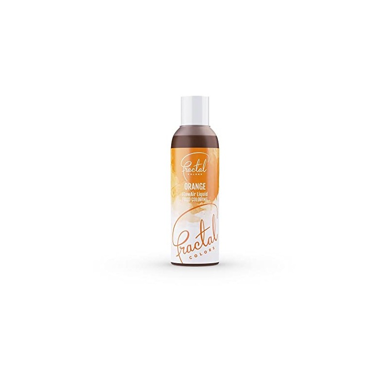 Fractal Colours FlowAir Airbrush Liquid Food Colouring 100ml Orange