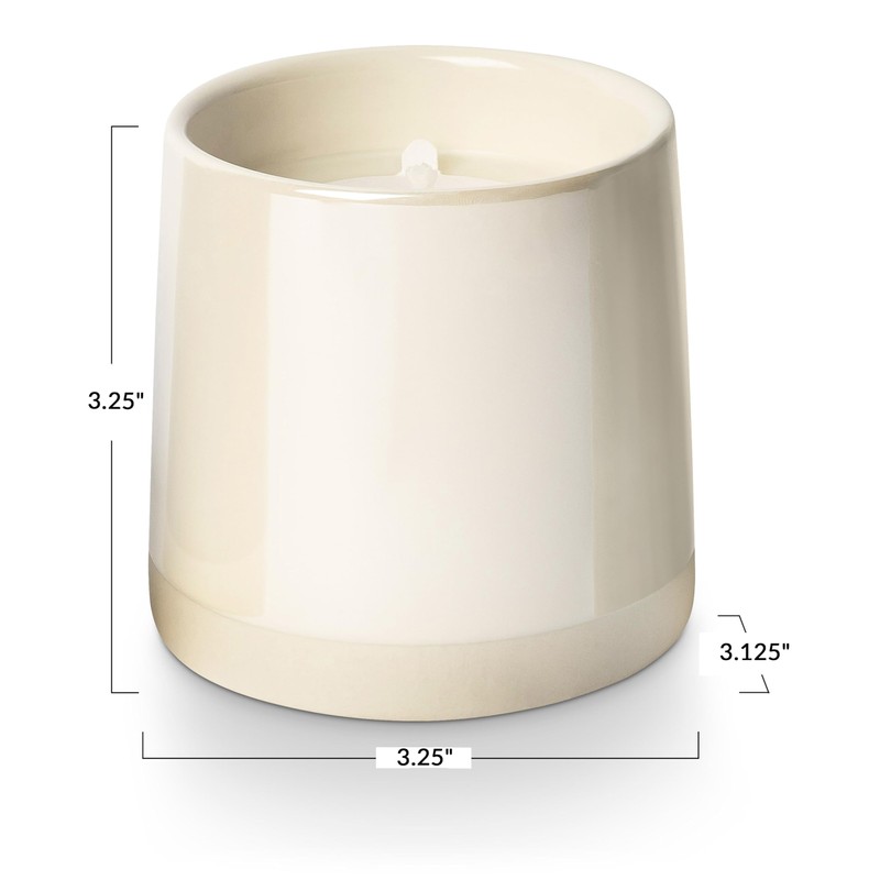 ILLUME Shine Ceramic Candle, Winter White