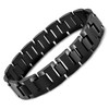 Urban Jewelry Stylish Black Solid Tungsten 8.3 Inches Link Bracelet