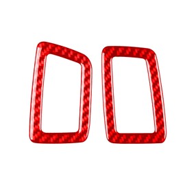 NVCNX Real Premium Carbon Fiber Compatible with Honda 9th Gen Accord 2013-2017 2014 2015 2016 SE LX Sport EX EX-L Touring Hybrid Accessories Car Dash Defogging Air Vent Cover Interior Trim Red